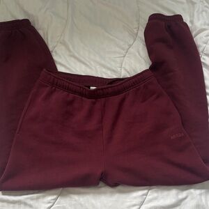 Aritzia burgundy pants